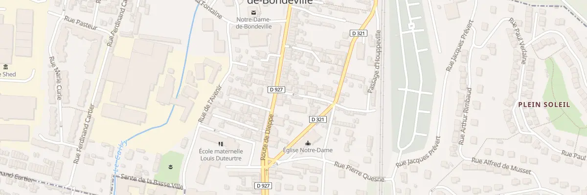 Plan du 2 Rue Gambetta à Notre-Dame-de-Bondeville