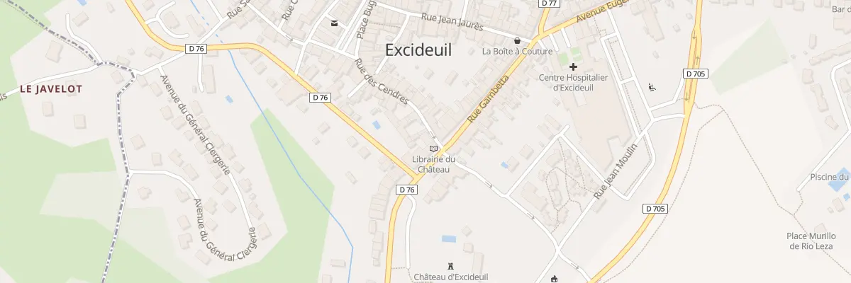 Plan du 1 Rue des Cendres à Excideuil