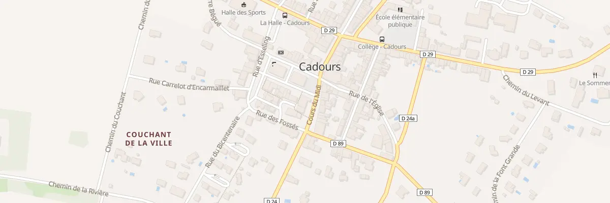 Plan du 1 Crs des Halles à Cadours