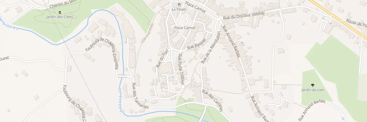 Plan du 1 Rue Porte Trilloux à Bellac
