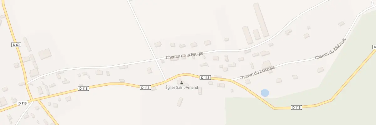 Plan du 2 Che de la Feugle à Feuguerolles