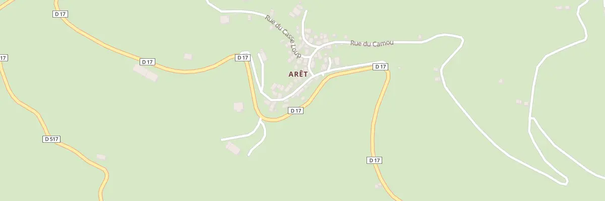 Plan du 3 Aret à Arrien-en-Bethmale