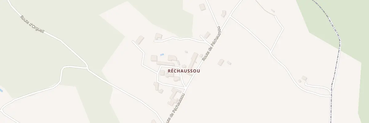Plan du 5025 Pechaussou à Mauroux