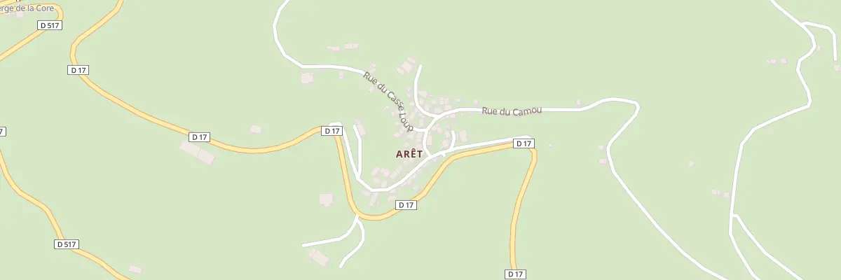 Plan du 10 Aret à Arrien-en-Bethmale