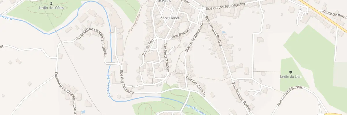 Plan du 3 Rue Porte Trilloux à Bellac