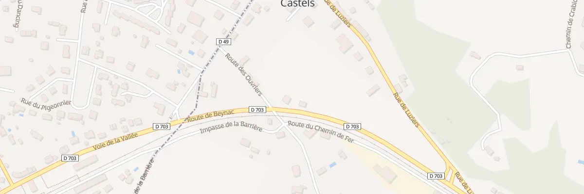 Plan du 183 Rte de Beynac à Castels et Bézenac