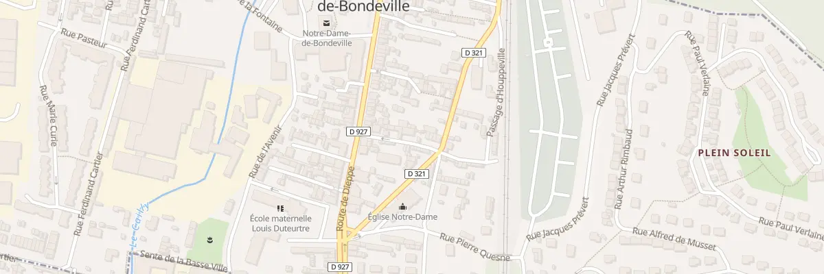 Plan du 7 Rue Gambetta à Notre-Dame-de-Bondeville