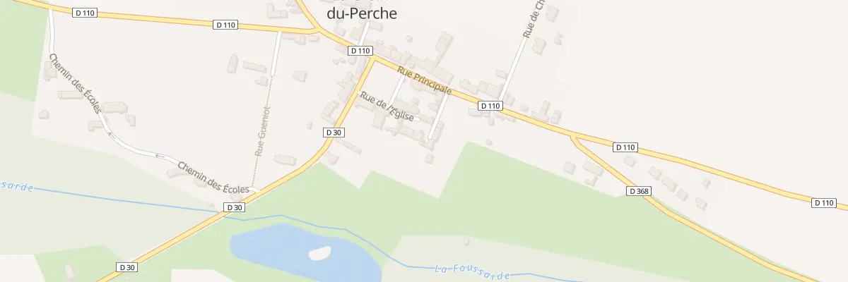Plan du 3 Pas de la Recette à La Croix-du-Perche