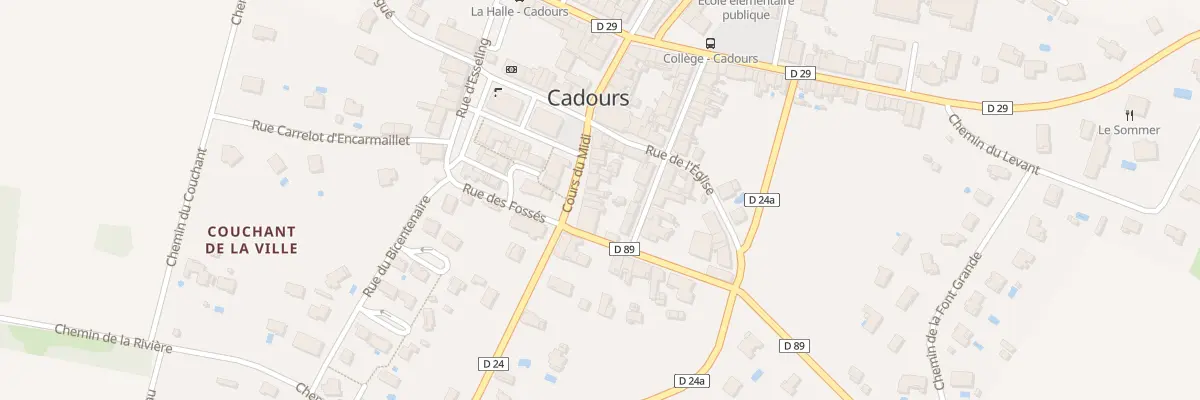 Plan du 11 Crs du Midi à Cadours