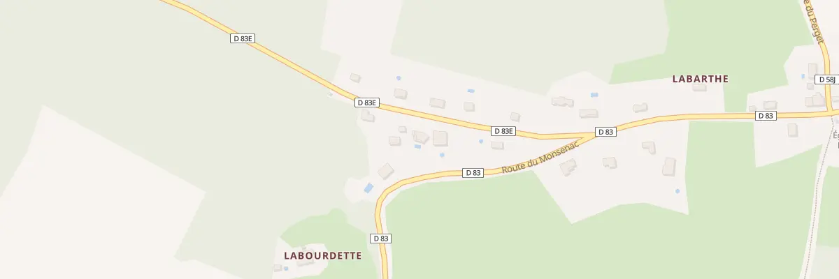 Plan du 5003F Labourdette à Lautignac