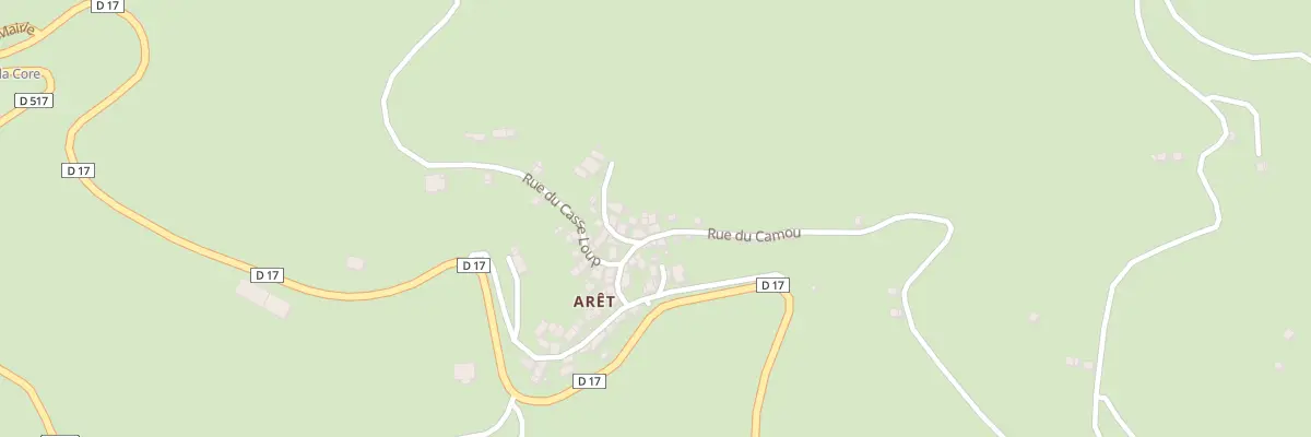 Plan du 21 Aret à Arrien-en-Bethmale