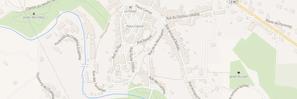 Plan du 2 Rue de la Révolution à Bellac