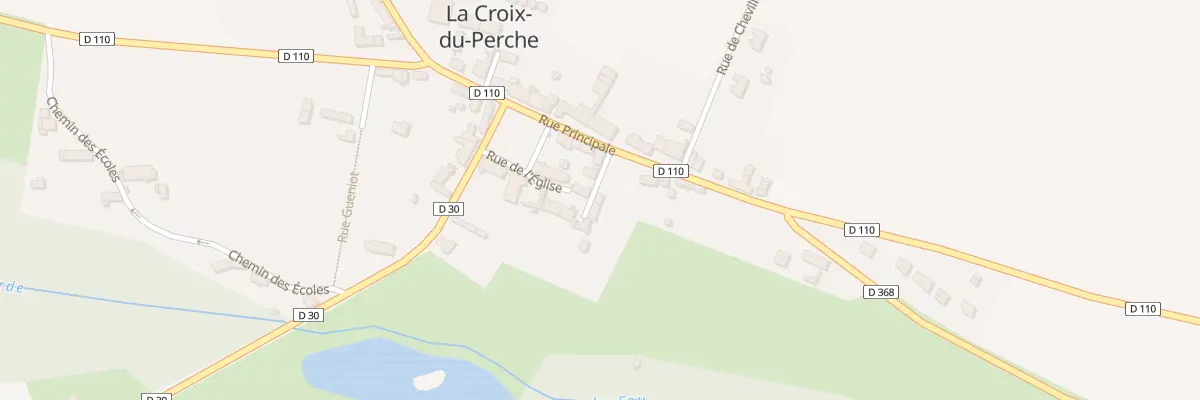 Plan du 1 Pas de la Recette à La Croix-du-Perche