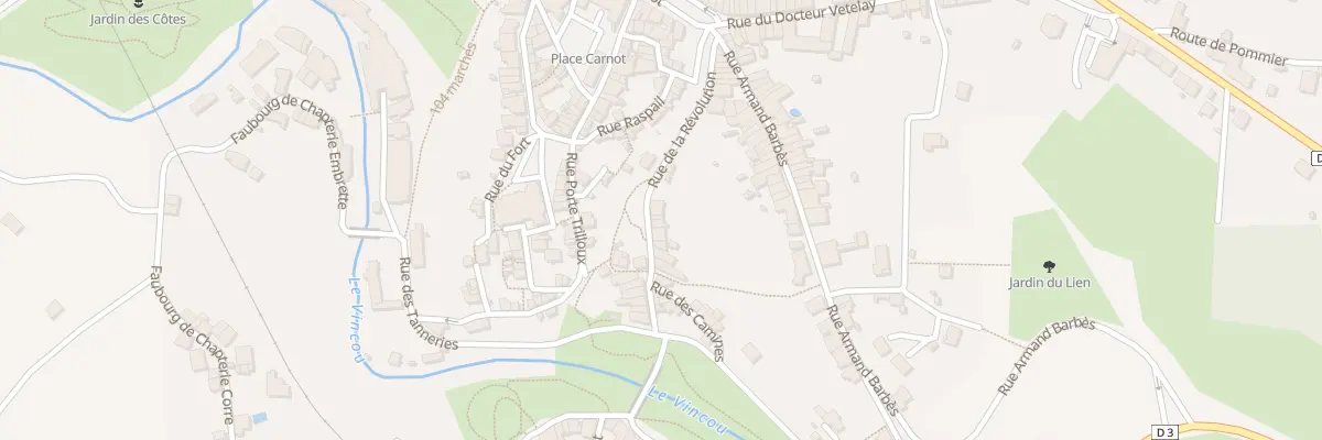 Plan du 7 Rue de la Révolution à Bellac