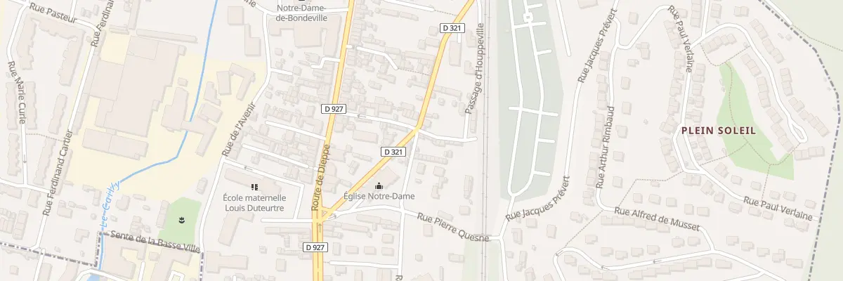 Plan du 1 Rue de la Haute Ville à Notre-Dame-de-Bondeville
