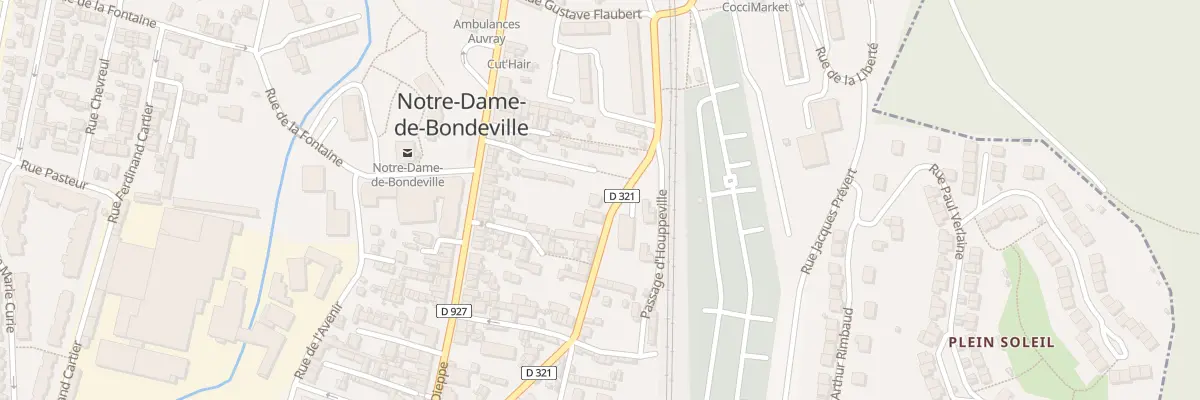 Plan du 27 Rue des Martyrs de la Resistan à Notre-Dame-de-Bondeville