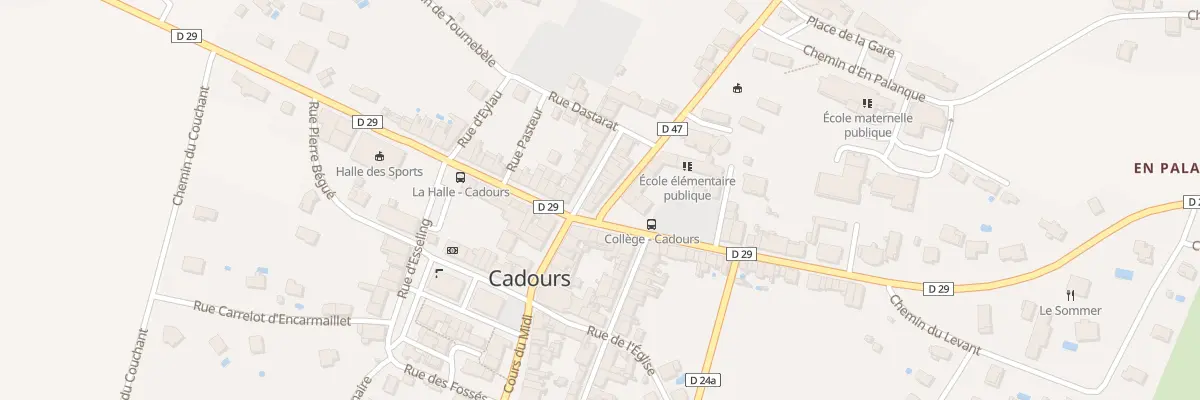 Plan du 1 Rue de la Font d’Estève à Cadours