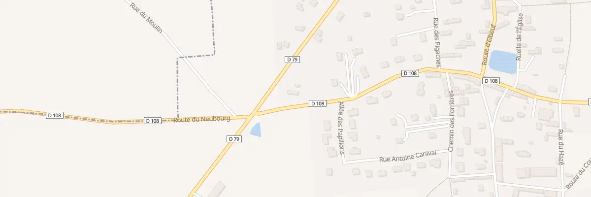Plan du 11 Rte du Neubourg à Surtauville