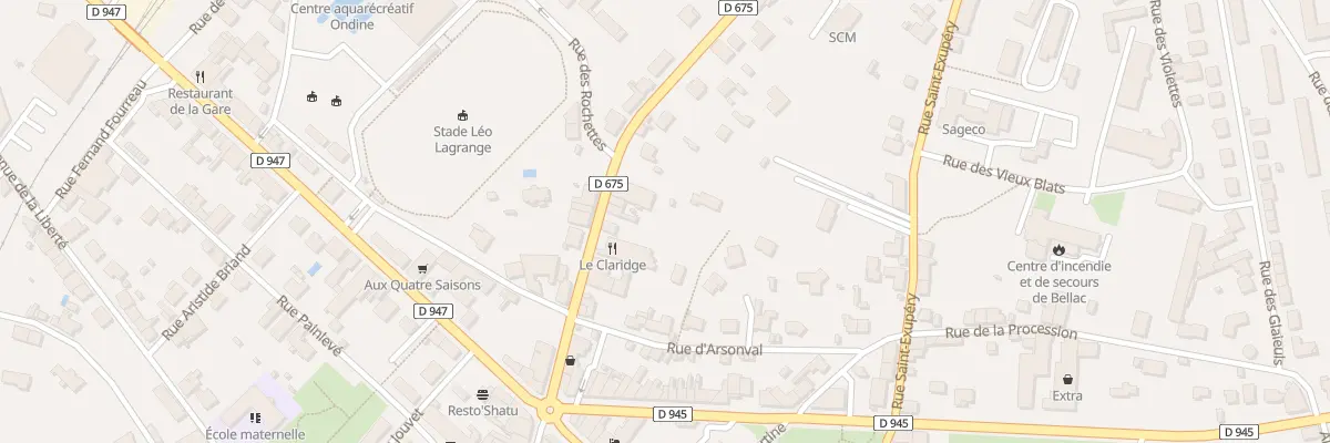 Plan du 16 Rue Pierre Merlin à Bellac