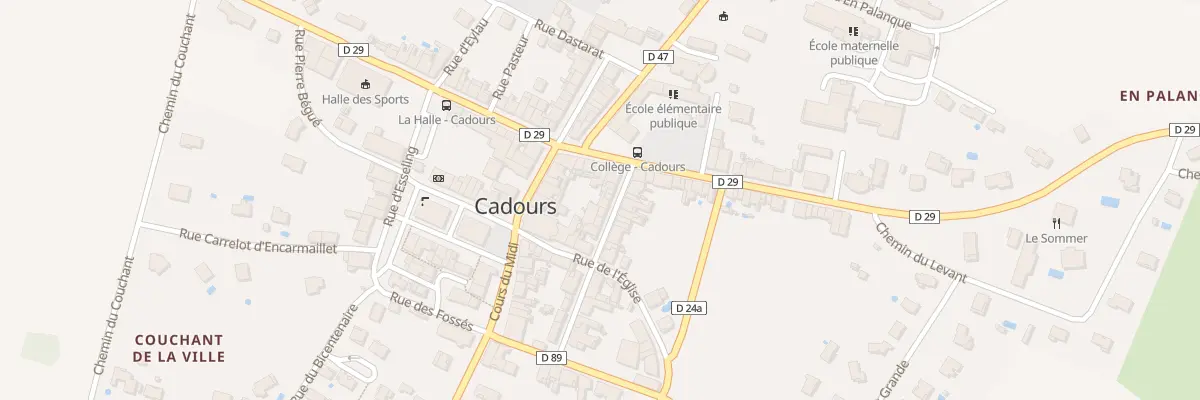 Plan du 6 Rue Napoléon à Cadours