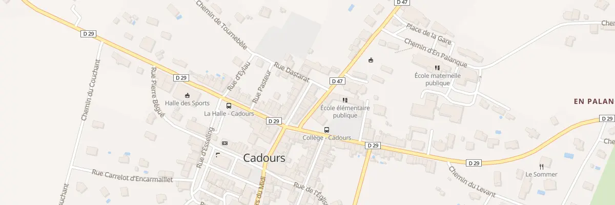 Plan du 7 Rue de la Font d’Estève à Cadours