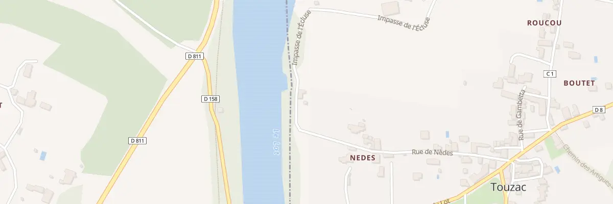 Plan du 5027 Nedes à Touzac