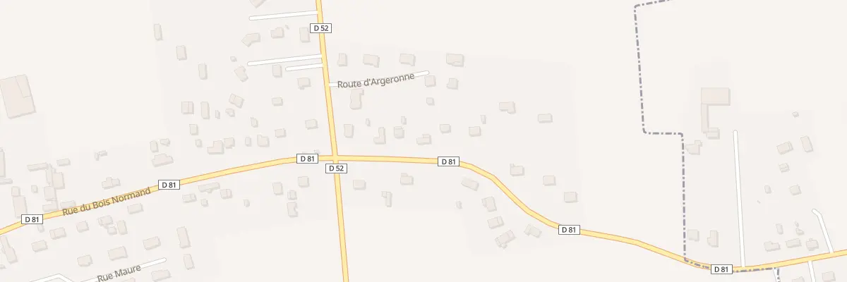 Plan du 46 Rue du Bois Normand à Vraiville