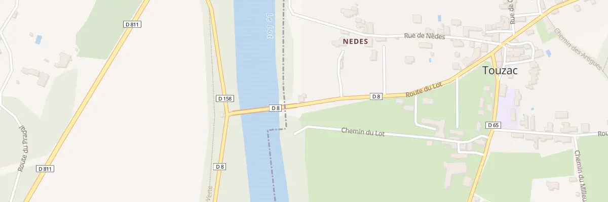 Plan du 5025 Nedes à Touzac