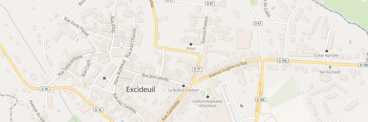 Plan du 7 Pl du Champ de Foire à Excideuil