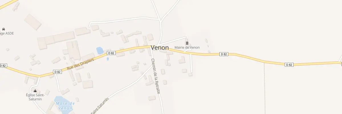 Plan du 28 Rue des Drapiers à Venon