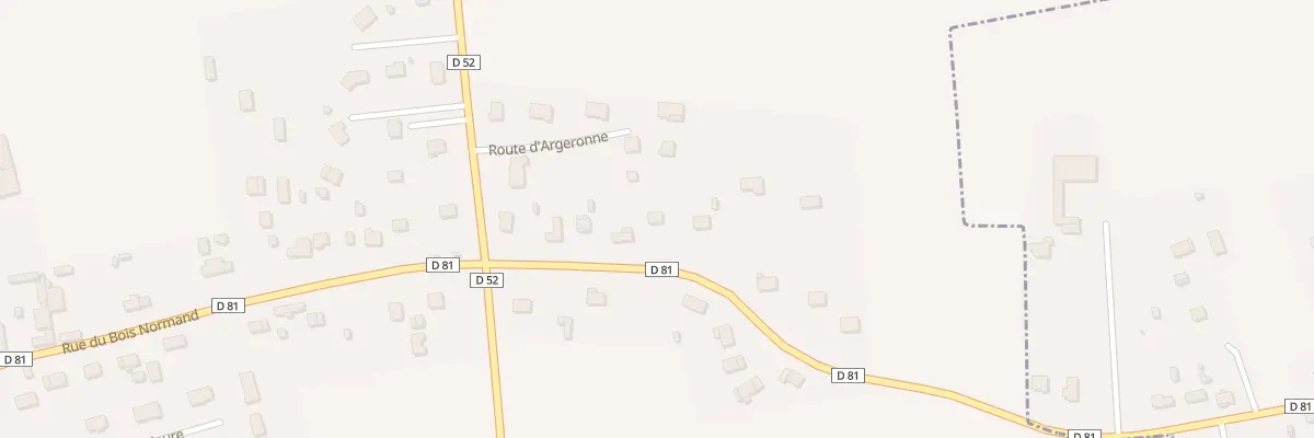 Plan du 48 Rue du Bois Normand à Vraiville