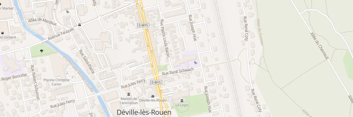 Plan du 14 Rue Baron à Déville-lès-Rouen