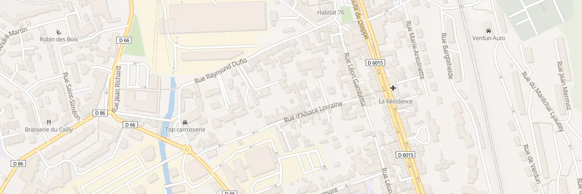 Plan du 28 Rue Alsace Lorraine à Déville-lès-Rouen