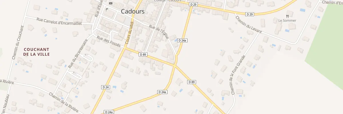 Plan du 16 Rue de l’Eglise à Cadours