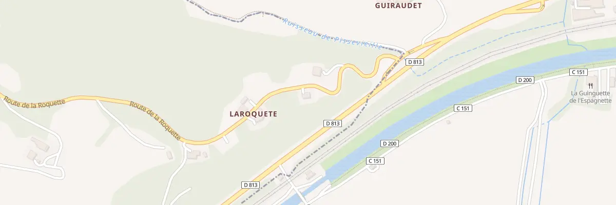 Plan du 2728 Rte de la Roquette à Boudou