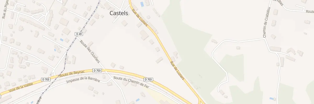 Plan du 366 Rue de Luziers à Castels et Bézenac