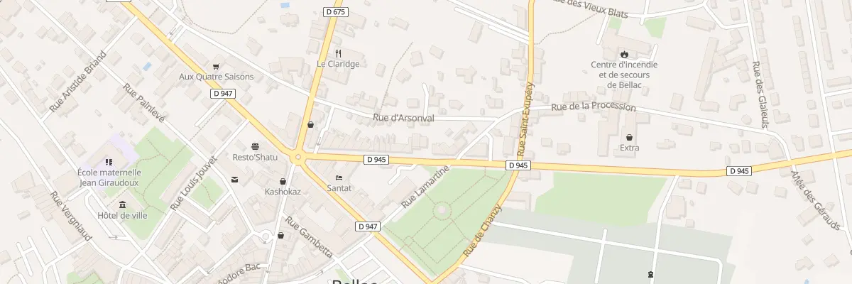 Plan du 27 Rue du Général Arbellot à Bellac