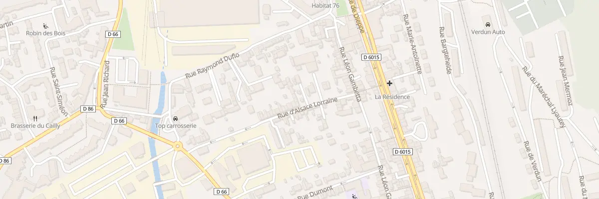 Plan du 20 Rue Alsace Lorraine à Déville-lès-Rouen