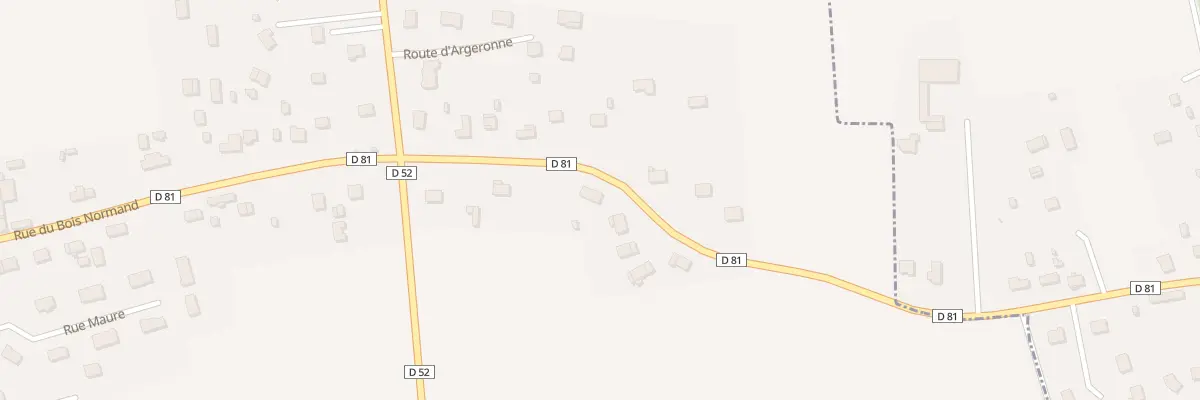 Plan du 25 Rue du Bois Normand à Vraiville