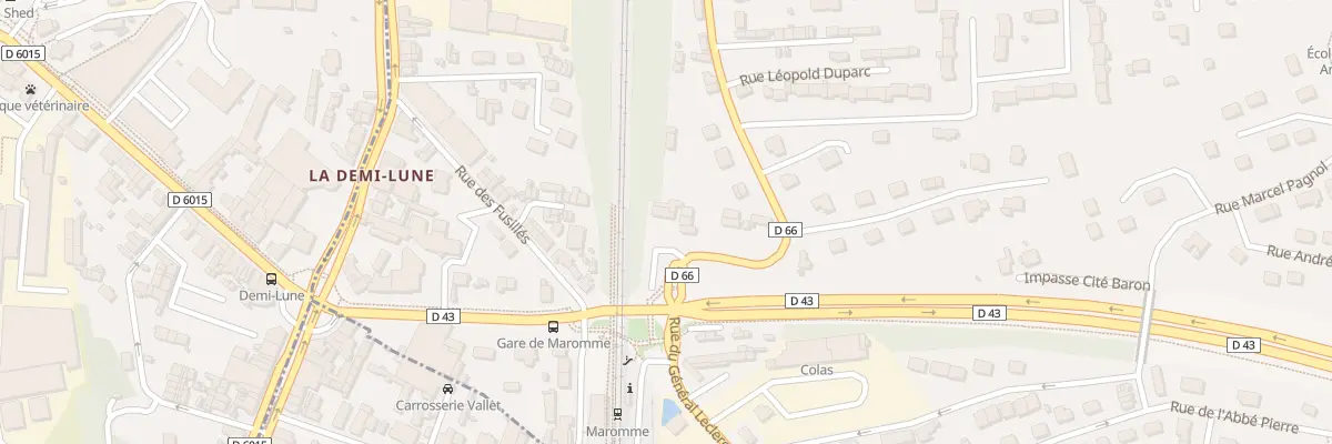 Plan du 1 Rue Léopold Duparc à Notre-Dame-de-Bondeville