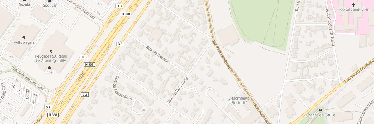 Plan du 14 Rue du Bois Cany au Grand-Quevilly