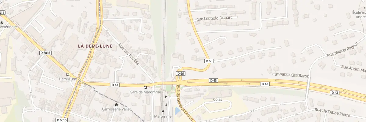 Plan du 3 Rue Léopold Duparc à Notre-Dame-de-Bondeville