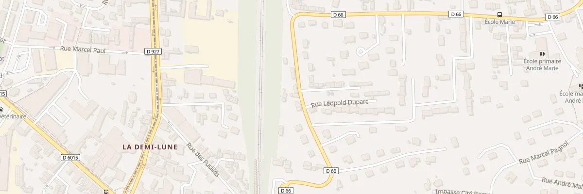 Plan du 23 Rue Léopold Duparc à Notre-Dame-de-Bondeville