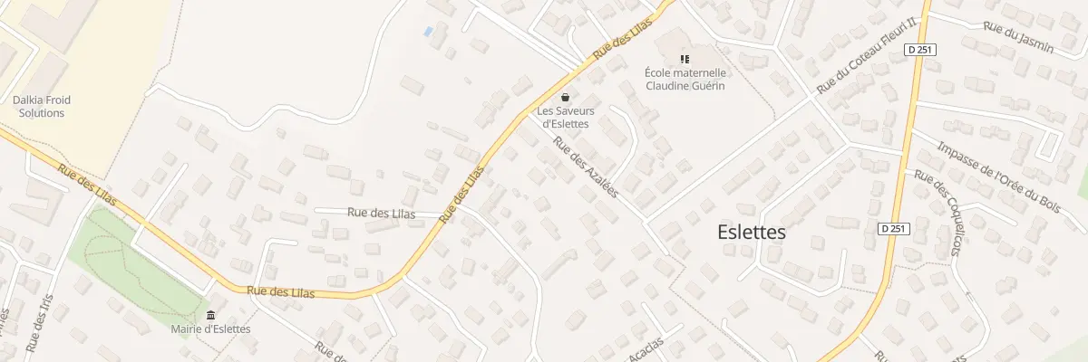 Plan du 30 Rue des Lilas à Eslettes