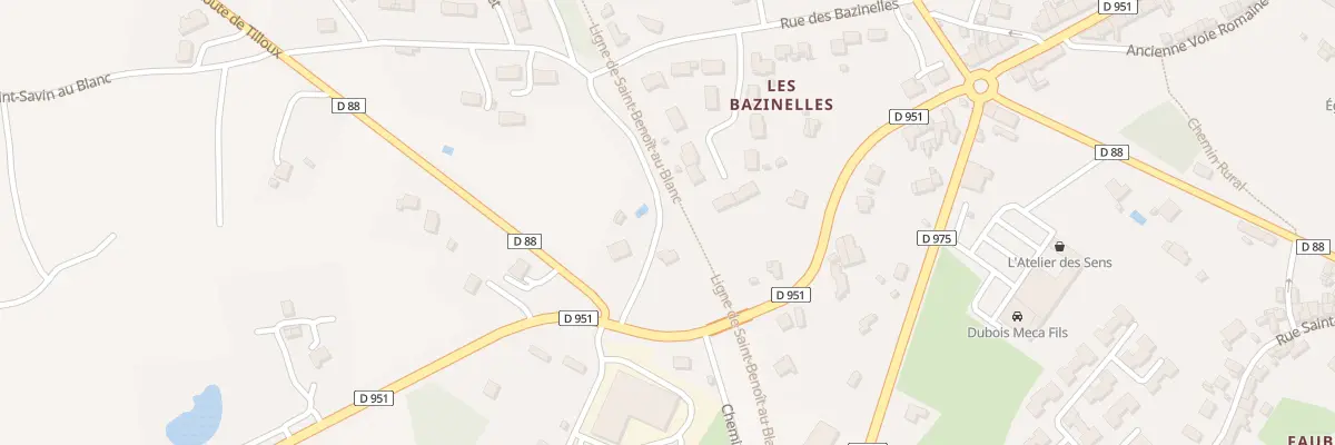 Plan du 70B Rue de Poitiers au Blanc