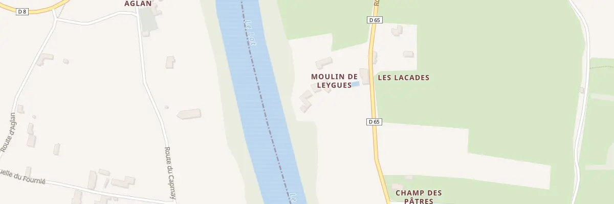 Plan du 5839F Moulin de Leygues à Touzac