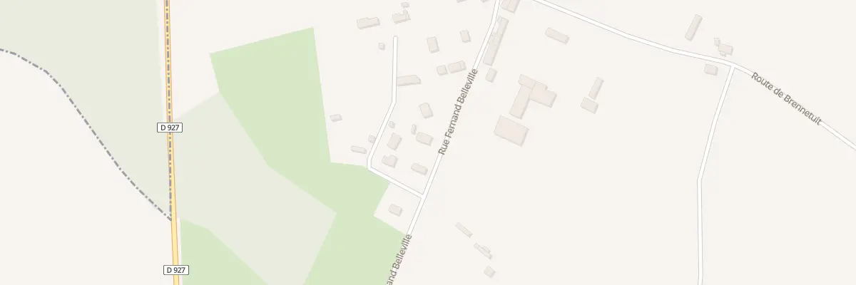 Plan du 611 Rue Fernand Belleville à Biville-la-Baignarde