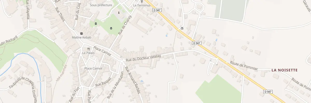 Plan du 21 Rue du Docteur Vetelay à Bellac