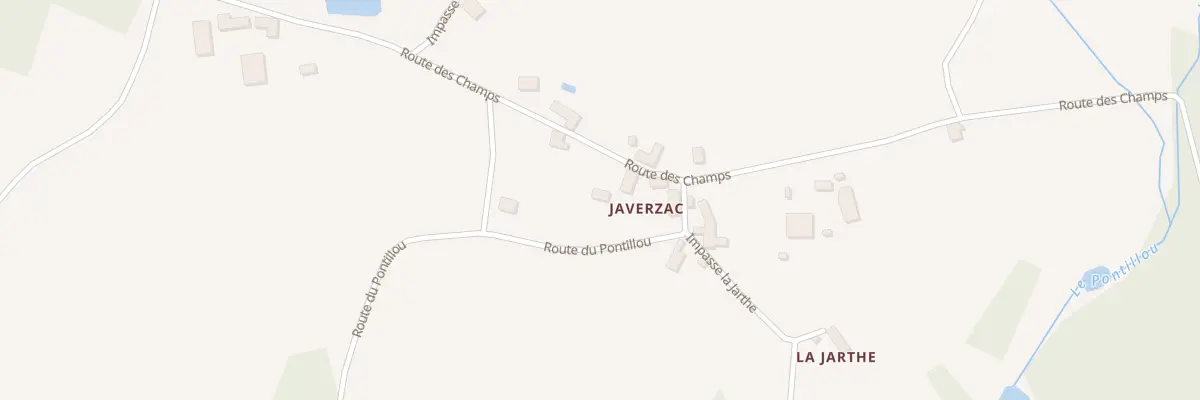 Plan de Javerzac à Clermont-d’Excideuil
