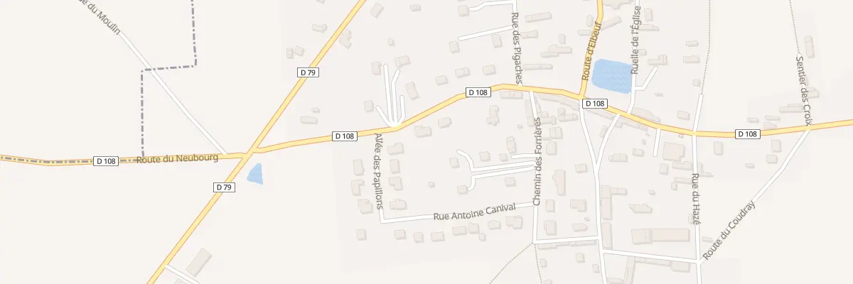 Plan du 8 Rte du Neubourg à Surtauville